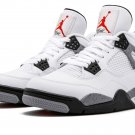 Men & Wmns Air JORDAN 4 RETRO White Cement