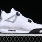 Men & Wmns Air JORDAN 4 RETRO WHITE CEMENT WHITEBLACKGREY