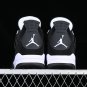 Men & Wmns Air JORDAN 4 RETRO WHITE THUNDER BLACKWHITEBLACK
