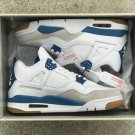 Men & Wmns Air Jordan 4 Retro WhiteBlue