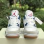 Men & Wmns Air Jordan 4 Retro WhiteBlue