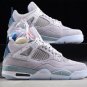 Men & Wmns Air JORDAN 4 RETRO WHITEGREYBLUE