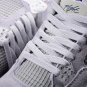 Men & Wmns Air JORDAN 4 RETRO WHITEGREYBLUE