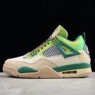 Men & Wmns Air JORDAN 4 RETRO WHITEGREYBROWNGREEN