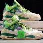 Men & Wmns Air JORDAN 4 RETRO WHITEGREYBROWNGREEN