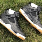 Men & Wmns Air Jordan 4 SE Black White-Gum Light Brown