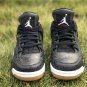 Men & Wmns Air Jordan 4 SE Black White-Gum Light Brown
