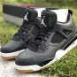 Men & Wmns Air Jordan 4 SE Black White-Gum Light Brown