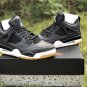 Men & Wmns Air Jordan 4 SE Black White-Gum Light Brown