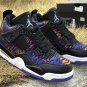 Men & Wmns Air Jordan 4 SE BlackWhite-Rush Violet-Racer