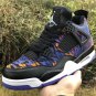 Men & Wmns Air Jordan 4 SE BlackWhite-Rush Violet-Racer