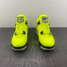 Men & Wmns Air Jordan 4 Tennis Ball Custom Atomic GreenBlack