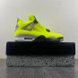 Men & Wmns Air Jordan 4 Tennis Ball Custom Atomic GreenBlack