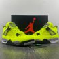 Men & Wmns Air Jordan 4 Tennis Ball Custom Atomic GreenBlack