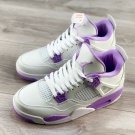 Men & Wmns Air Jordan 4 White  Purple Oreo