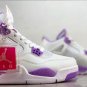 Men & Wmns Air Jordan 4 White  Purple Oreo