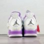 Men & Wmns Air Jordan 4 White  Purple Oreo