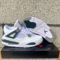 Men & Wmns Air Jordan 4 White Oxidized Green Neutral Grey