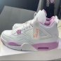 Men & Wmns Air Jordan 4 White Pink Oreo Sneakers