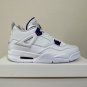 Men & Wmns Air Jordan 4 White University Purple
