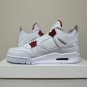 Men & Wmns Air Jordan 4 White University Red