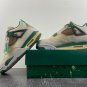 Men & Wmns Air Jordan 4 Year Of The Dragon White And Green