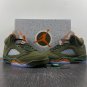 Men & Wmns Air Jordan 5 Army Olive Solar Orange