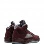 Men & Wmns Air Jordan 5 Burgundy high-top sneakers