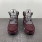 Men & Wmns Air Jordan 5 Burgundy Light Graphite Silver