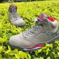 Men & Wmns Air Jordan 5 Camo Dark Stucco Fire