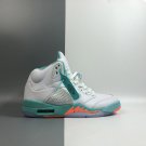 Men & Wmns Air Jordan 5 Crimson Pule Light Aqua Black