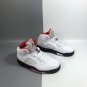 Men & Wmns Air Jordan 5 Fire Red 3M Silver Tongue