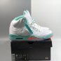 Men & Wmns Air Jordan 5 Crimson Pule Light Aqua Black