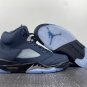 Men & Wmns Air Jordan 5 Georgetown Midnight Navy Black Football Grey