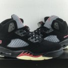 Men & Wmns Air Jordan 5 Gore Tex Off Noir Fire Red Black Muslin