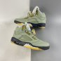 Men & Wmns Air Jordan 5 Jade Horizon Light Silver Anthracite Pink Glaze