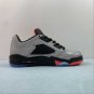 Men & Wmns Air Jordan 5 Low &acirc;��Neymar&acirc;�� Reflective SilverInfrared 23-Black