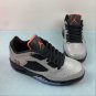 Men & Wmns Air Jordan 5 Low &acirc;��Neymar&acirc;�� Reflective SilverInfrared 23-Black