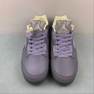 Men & Wmns Air Jordan 5 Low Indigo Haze Metallic Silver Alabaster
