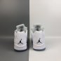 Men & Wmns Air Jordan 5 Low White Black Wolf Grey
