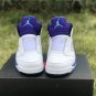 Men & Wmns Air Jordan 5 NRG Fresh Prince White Grape Ice Black New Emerald