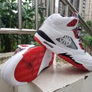 Men & Wmns Air Jordan 5 Quai 54 White University Red Black