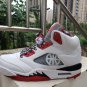 Men & Wmns Air Jordan 5 Quai 54 White University Red Black
