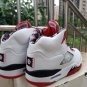 Men & Wmns Air Jordan 5 Quai 54 White University Red Black