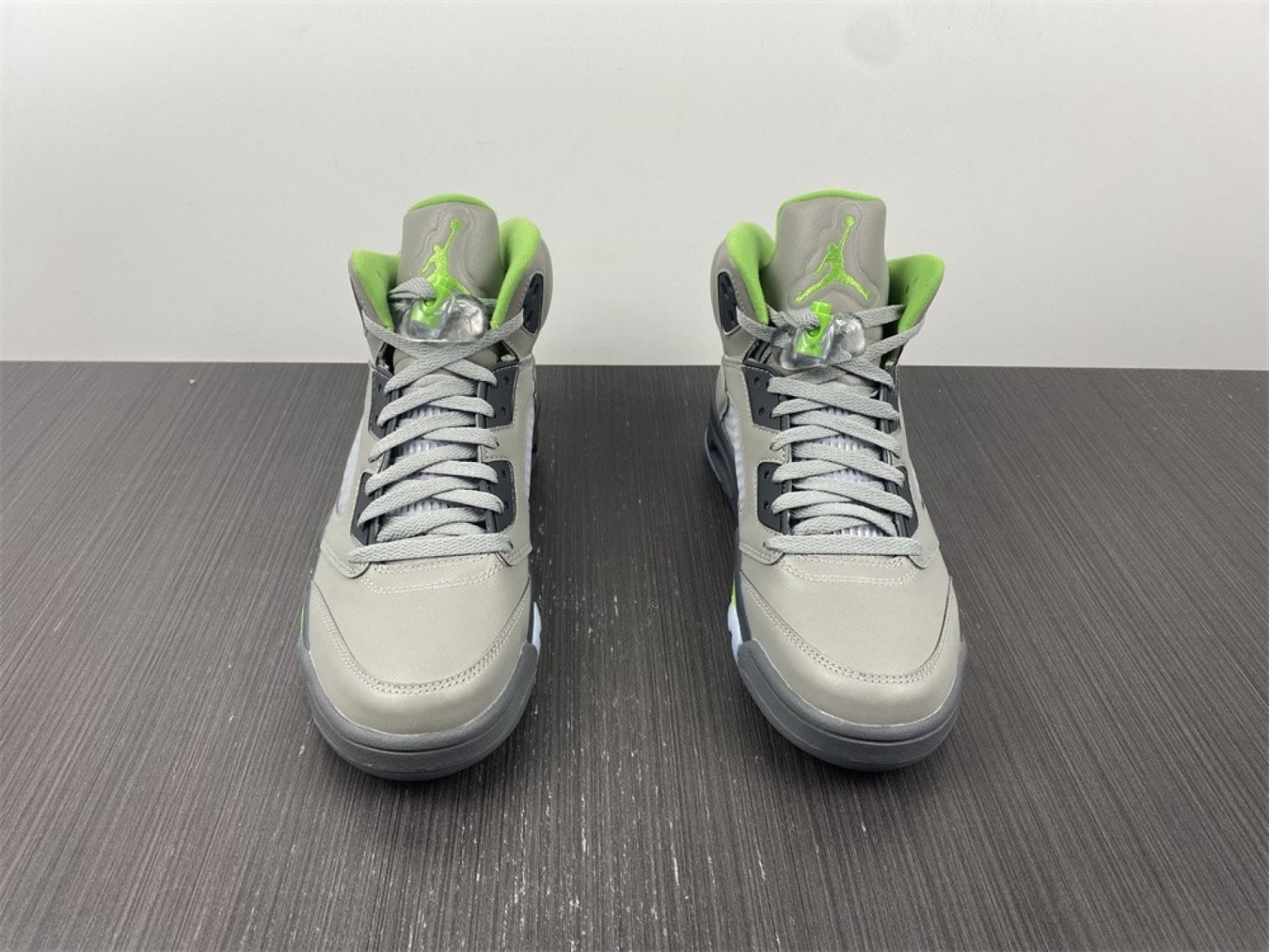 Men & Wmns Air Jordan 5 Silver Green Bean Flint Grey