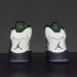 Men & Wmns Air Jordan 5 Silver Green Bean Flint Grey
