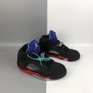 Men & Wmns Air Jordan 5 Top 3 Black Fire Red Grape Ice New Emerald
