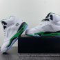 Men & Wmns Air Jordan 5 White Lucky Green Black Ice Blue