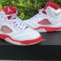 Men & Wmns Air Jordan 5 White Pink Foam Gym Red