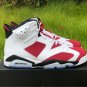 Men & Wmns Air Jordan 6 Carmine White Black Carmine